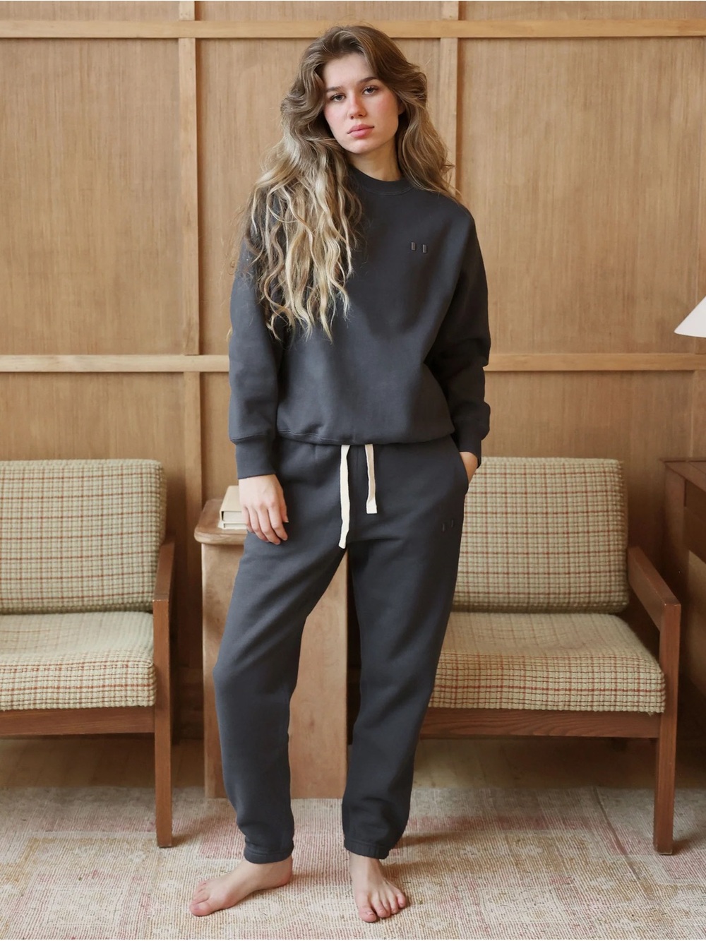 Flag Fleece Sweatpant Coal - Unisex